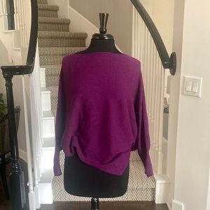 NWOT Kerisma Dolman Sleeve Lightweight Plum Sweater